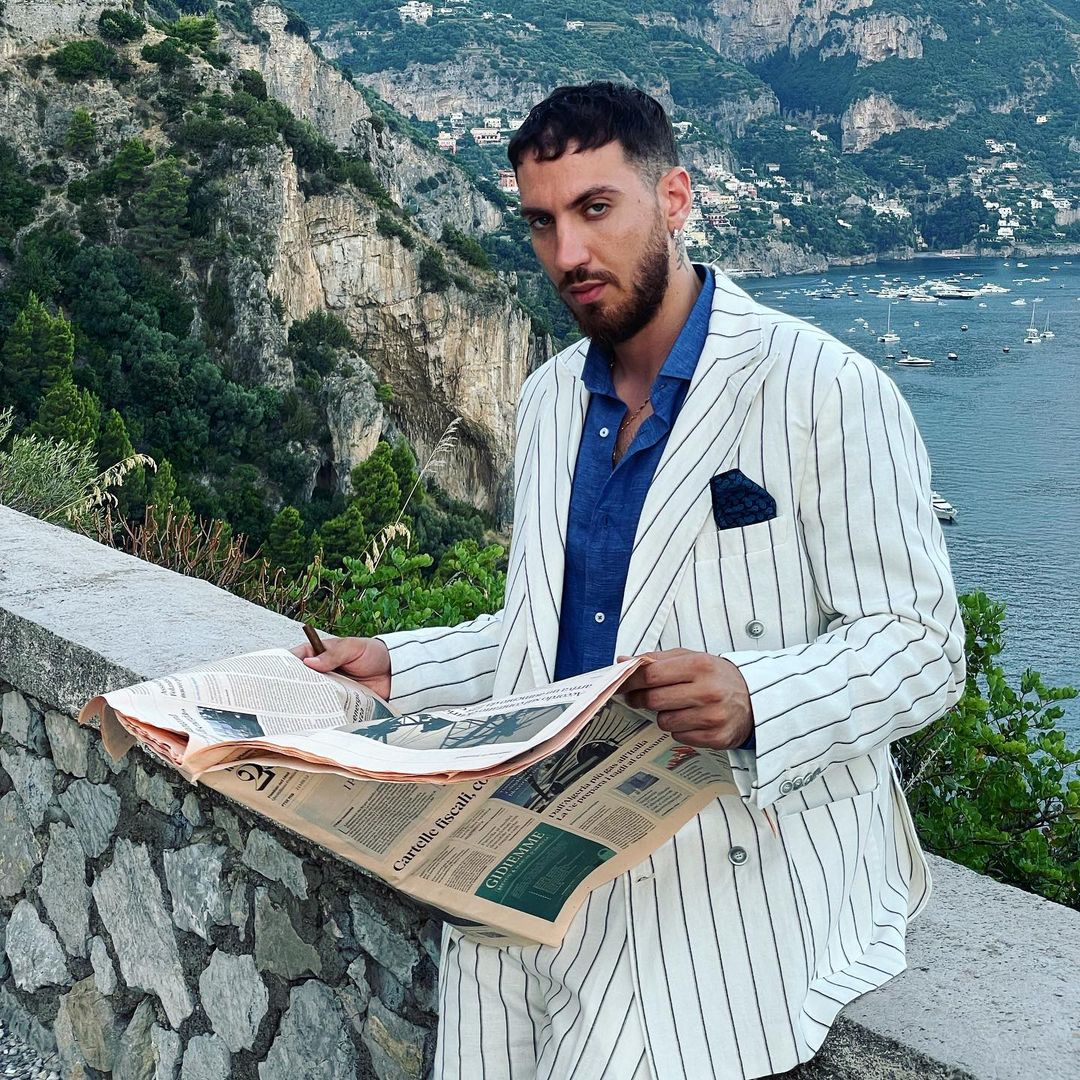 White Stripes Men Wedding Tuxedos Peaked Lapel Outfits Costume Homme Mariage Blazer Wear