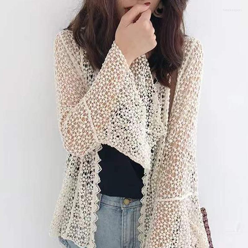 Women's Knits & Tees Women Flare Long Sleeve Shrug Cardigan Hollow Out Crochet Knitted Open Front Sheer Lace Cover Up Sweater Loose OutwearW, White
Women's Knits & Tees Women Flare Long Sleeve Shrug Cardigan Hollow Out Crochet Knitted Open Front Sheer Lace Cover Up Sweater Loose OutwearW, White