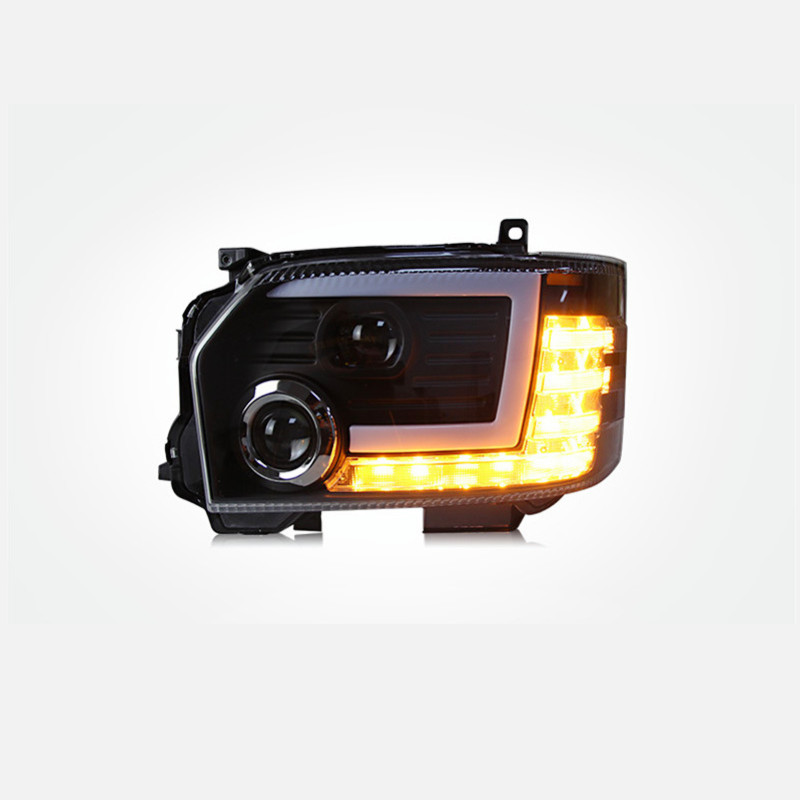 Full LED Headlights Assembly for Toyota Hiace 2005-20 18 LED Moving Turning Light High Beam Head Lighting Upgrade