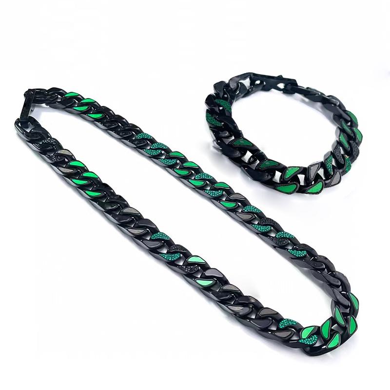 Chains Vintage Necklace For Men Punk Bold Black Letters Stainless Steel Luxury Jewelry Birthday Gift Korea High Quality
Chains Vintage Necklace For Men Punk Bold Black Letters Stainless Steel Luxury Jewelry Birthday Gift Korea High Quality