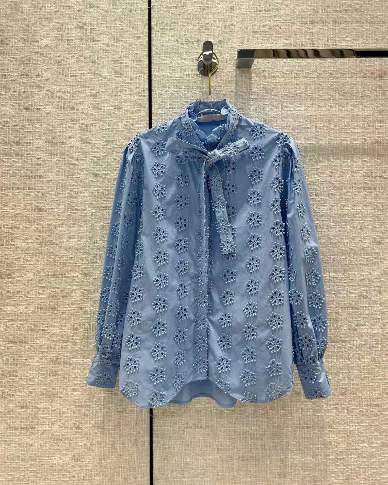 Women' Blouses & Shirts High Quality Women' Top Fashion Runway Embroidery Blouse Long Sleeves Vacation Summer 2022 Cotton Hollow Out B, Blue
Women' Blouses & Shirts High Quality Women' Top Fashion Runway Embroidery Blouse Long Sleeves Vacation Summer 2022 Cotton Hollow Out B, Blue