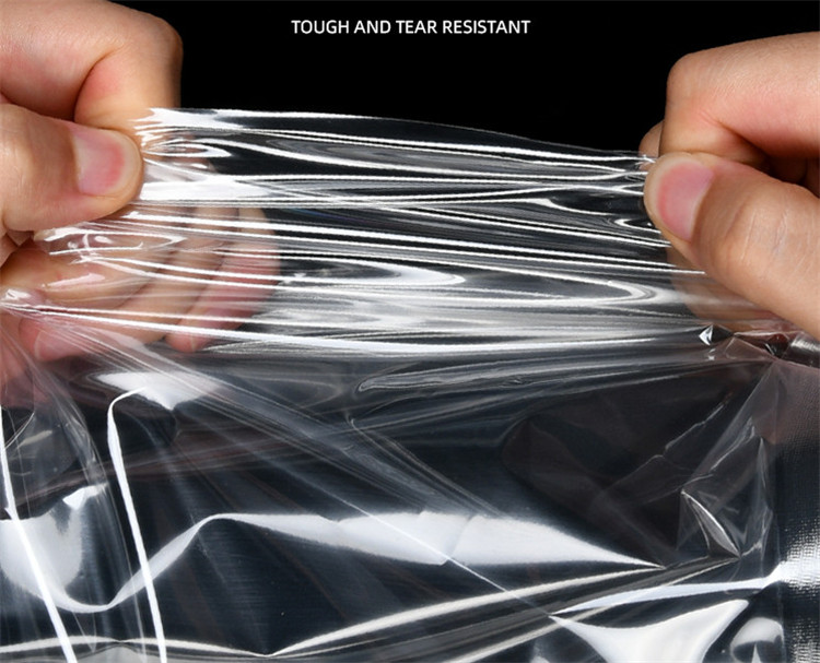 100pcs Clear Open Top Vacuum Packaging Bag Thick Barrier Meat Chicken Sausage Fish Drumsticks Beaf Fridge Keep Fresh Heat Sealing Gift Storage Pouches