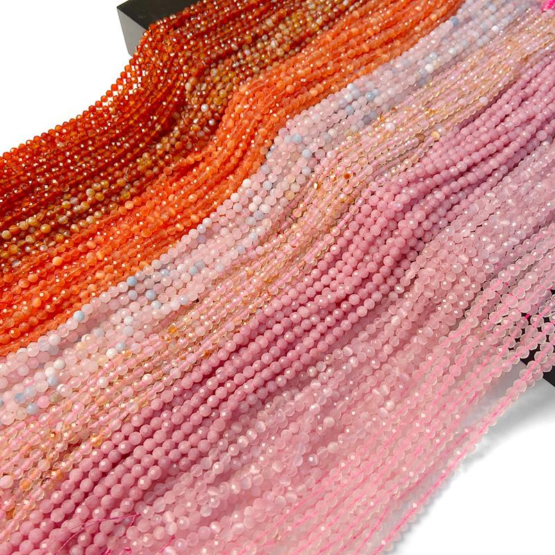 Other 4mm Faceted Natural Stone Beads Round Pink Morganite Rose Quartz Crytsal Loose Gem For Jewelry Making 15" StrandOther
Other 4mm Faceted Natural Stone Beads Round Pink Morganite Rose Quartz Crytsal Loose Gem For Jewelry Making 15" StrandOther