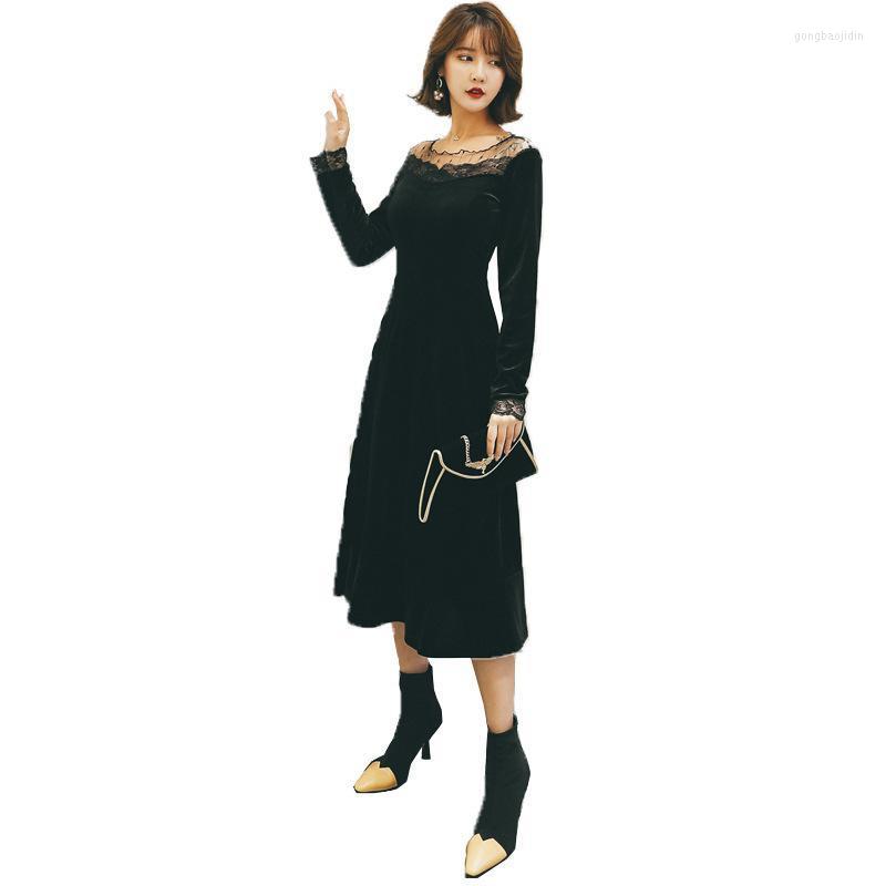 Casual Dresses 2022 Arrival Women Female Fashion Spring Golden Velvet Summer Autumn Plus Size XL 2XL 3XL 4XL 5XL, Balck
Casual Dresses 2022 Arrival Women Female Fashion Spring Golden Velvet Summer Autumn Plus Size XL 2XL 3XL 4XL 5XL, Balck