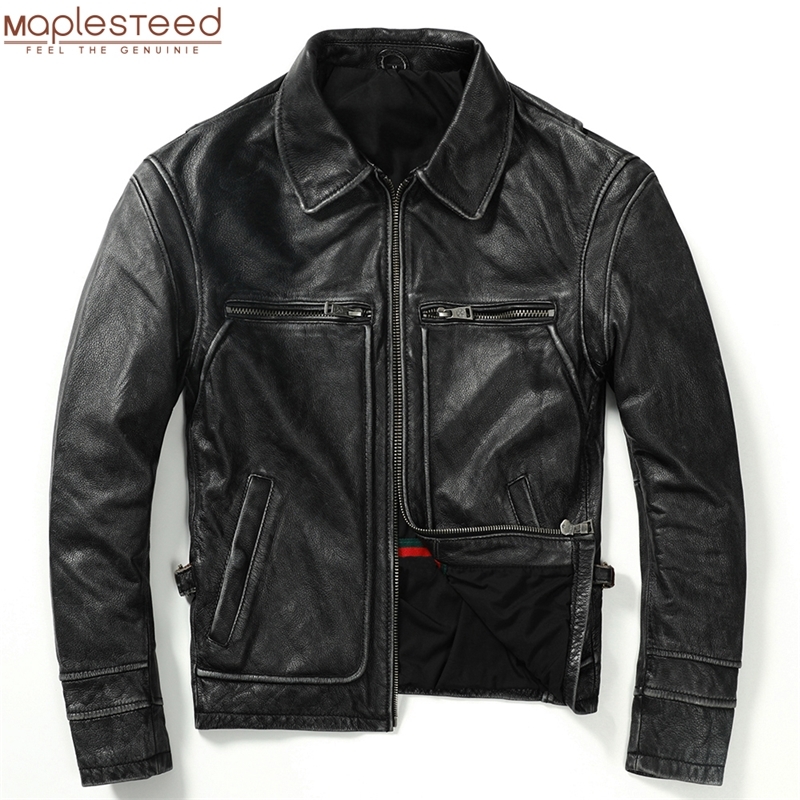 Vintage Men Leather Jacket Thick 100% Natural Cowhide Motorcycle Biker Coat Winter Mens Genuine Leather Clothing 3 Colors M100 220728, Vintage brown
Vintage Men Leather Jacket Thick 100% Natural Cowhide Motorcycle Biker Coat Winter Mens Genuine Leather Clothing 3 Colors M100 220728, Vintage brown