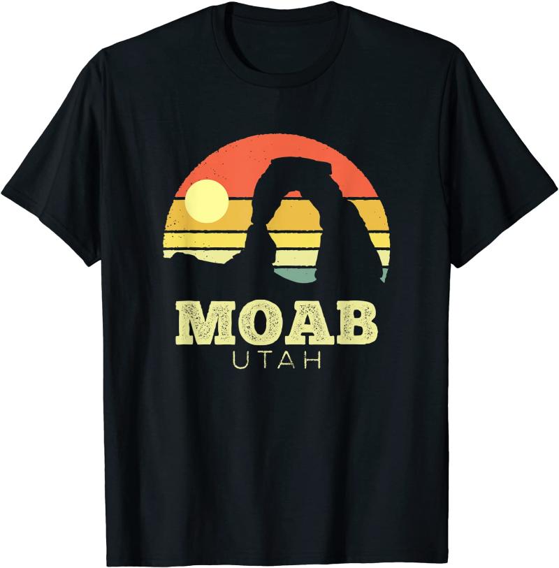 Men' T-Shirts Moab Vintage Sunset Arches Adventure Outdoors T-Shirt 70s 80s Retro Gift For Men Women
Men' T-Shirts Moab Vintage Sunset Arches Adventure Outdoors T-Shirt 70s 80s Retro Gift For Men Women