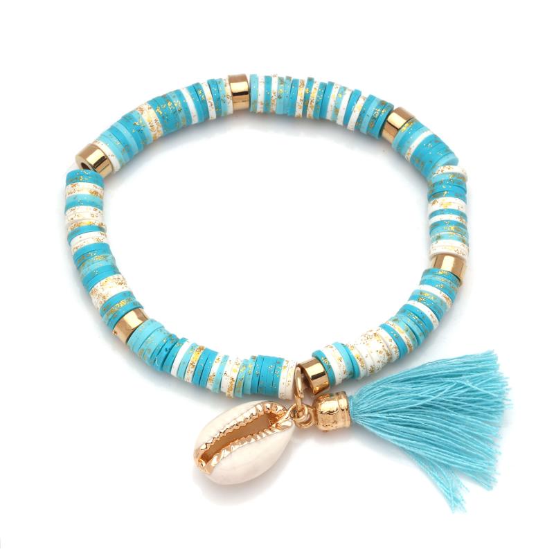 Beaded, Strands Boho Heishi Beads Cowrie Seashell Tassels Stretch Bracelet Women Men Polymer Clay Pink Red White Green Surf Beach Jewelry Gi
Beaded, Strands Boho Heishi Beads Cowrie Seashell Tassels Stretch Bracelet Women Men Polymer Clay Pink Red White Green Surf Beach Jewelry Gi