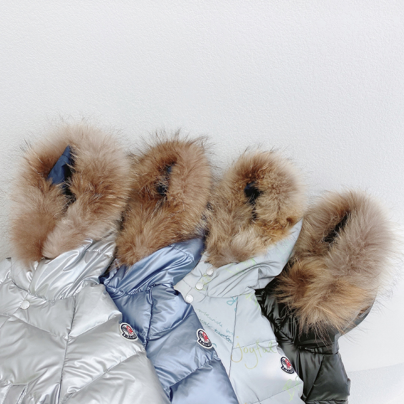 Down Coat Autumn and Winter Waterproof and AntiFouling Children Fur Colla Down Jacket Boys and Girls Outdoor Play AntiDirty Down Jacket 220826