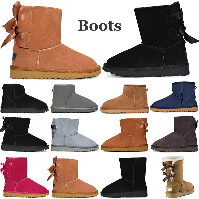 women snow boots designer booties sneakers triple black chestnut purple pink navy grey fashion classic ankle short boot womens ladies girls booties winter shoes, 16 mini bailey bow - black 
women snow boots designer booties sneakers triple black chestnut purple pink navy grey fashion classic ankle short boot womens ladies girls booties winter shoes, 16 mini bailey bow - black