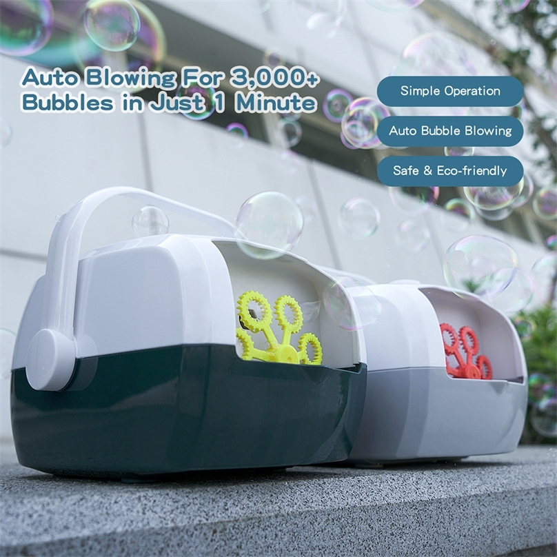 Automatic Bubble Machine Funny Blower Maker Portable Kids Baby Electric Outdoor Summer Party Toys Children Gift 220713
Automatic Bubble Machine Funny Blower Maker Portable Kids Baby Electric Outdoor Summer Party Toys Children Gift 220713