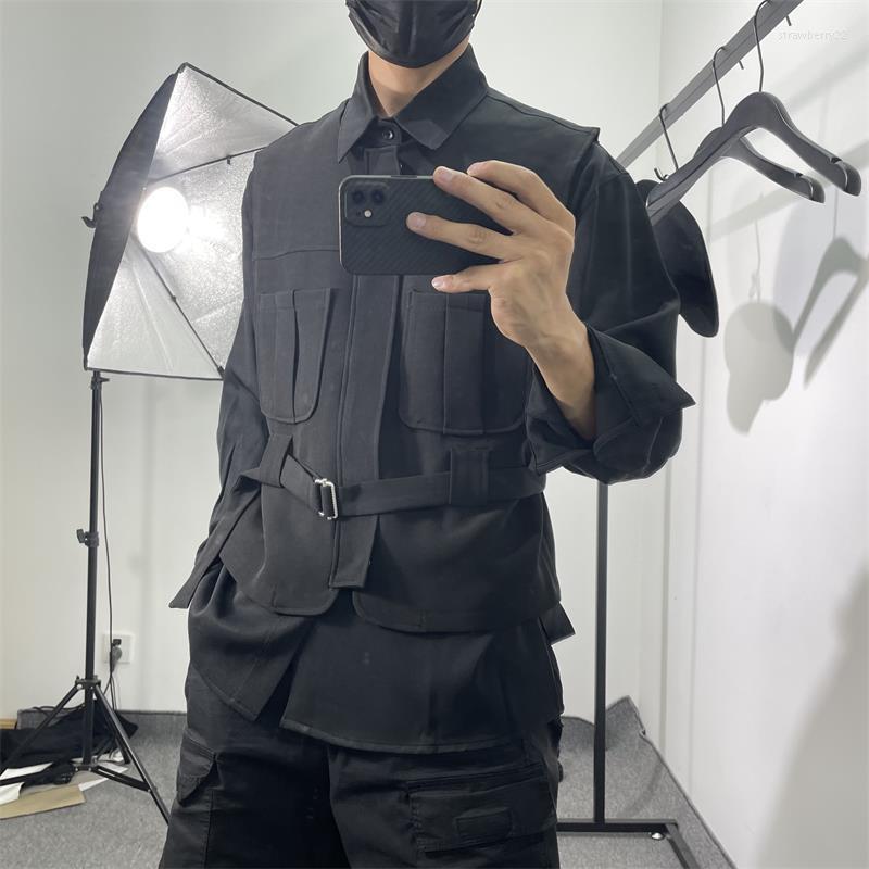 Men' Vests Sleeveless Coat Spring And Autumn Fashion Youth Tooling Wind British Gentleman Leisure Loose Large Waistcoat Stra22, Black
Men' Vests Sleeveless Coat Spring And Autumn Fashion Youth Tooling Wind British Gentleman Leisure Loose Large Waistcoat Stra22, Black