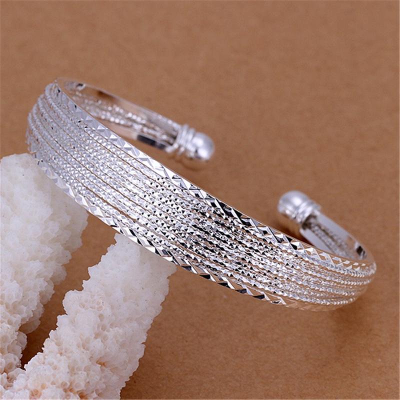 Bangle Silver Color Luxury Chain Bracelets Bangles Cuff For Women Fashion Classic Party Wedding Jewelry AdjustableBangle
Bangle Silver Color Luxury Chain Bracelets Bangles Cuff For Women Fashion Classic Party Wedding Jewelry AdjustableBangle