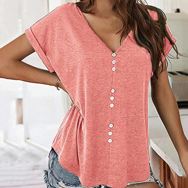 Women' Blouses & Shirts Stylish Summer Pullover Loose Tee Women T-shirt Buttons Decor Skin-touchingWomen, Blue
Women' Blouses & Shirts Stylish Summer Pullover Loose Tee Women T-shirt Buttons Decor Skin-touchingWomen, Blue