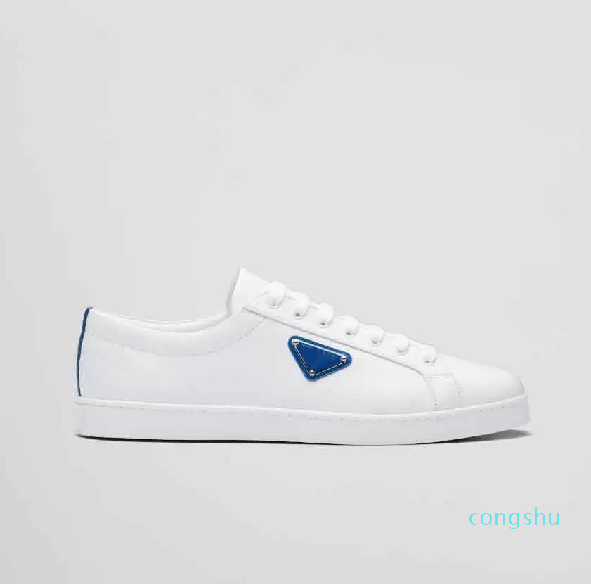Top Luxury Brushed Leather Sneakers Shoes Men Skateboard Walking Rubber Sole Footwear Enameled Metal Triangle Comfort Trainers EU38-46 3355
Top Luxury Brushed Leather Sneakers Shoes Men Skateboard Walking Rubber Sole Footwear Enameled Metal Triangle Comfort Trainers EU38-46 3355