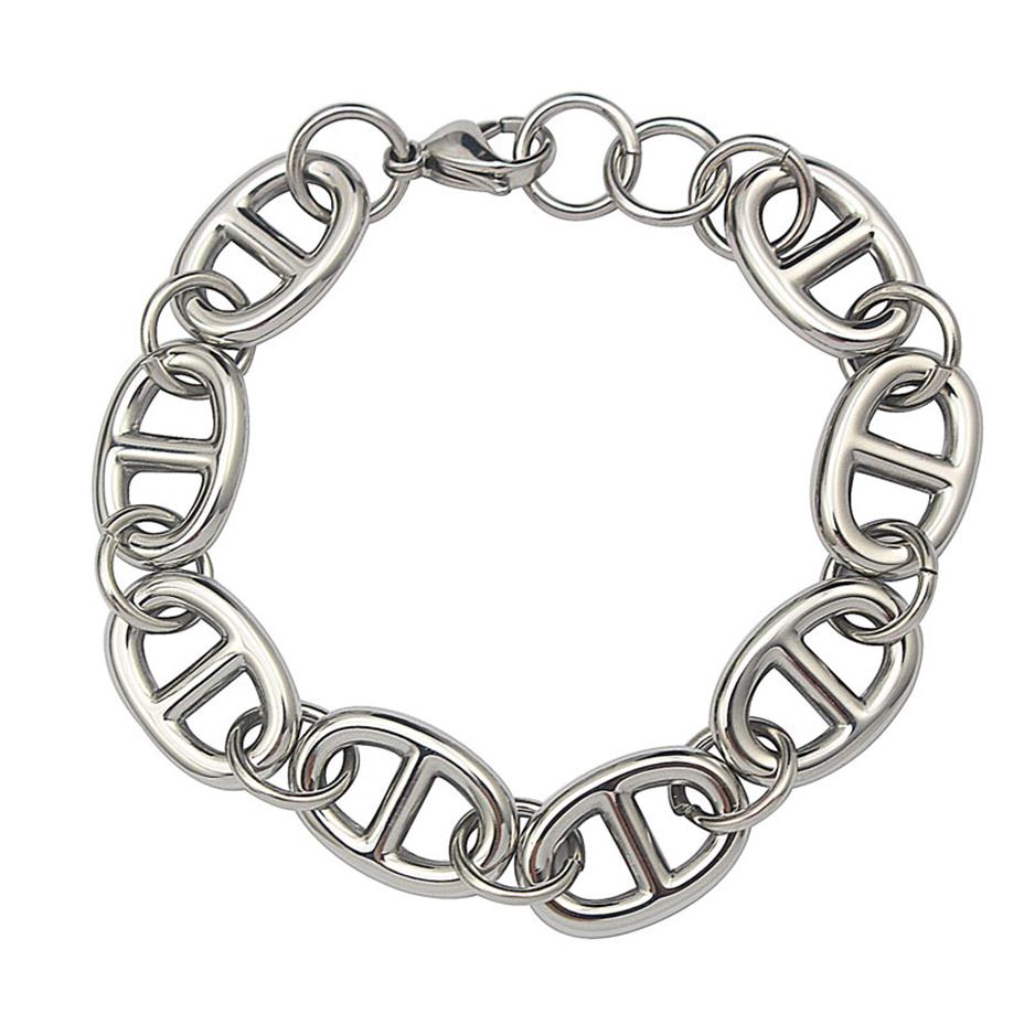 2017 New Fashion Design Trendy Stainless Steel Chain&Link Bracelet for Women Gift Silver European Style Jewelry 22cm253k
2017 New Fashion Design Trendy Stainless Steel Chain&Link Bracelet for Women Gift Silver European Style Jewelry 22cm253k