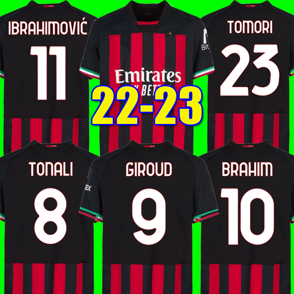 21 22 23 soccer jersey GIROUD TOMORI IBRAHIMOVIC KESSIE football shirt 2022 2023 TONALI BENNACER REBIC Camiseta de futbol ROMAGNOLI LEAO Ac Milans men and kids sets, Kids 22-23 home
21 22 23 soccer jersey GIROUD TOMORI IBRAHIMOVIC KESSIE football shirt 2022 2023 TONALI BENNACER REBIC Camiseta de futbol ROMAGNOLI LEAO Ac Milans men and kids sets, Kids 22-23 home