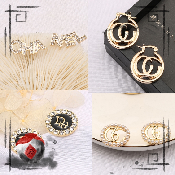 20style Design Classic High Quality Double Letter Stud Long Dangle Drop Earrings Pearl Crystal Rhinestone Wedding Party Jewelry Accessories
20style Design Classic High Quality Double Letter Stud Long Dangle Drop Earrings Pearl Crystal Rhinestone Wedding Party Jewelry Accessories