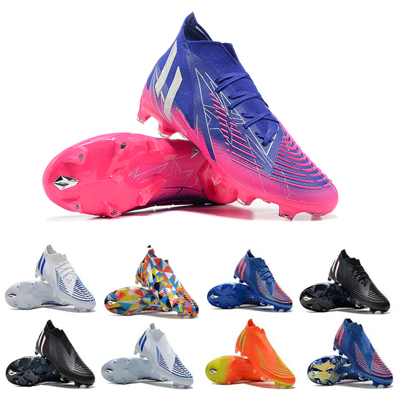 Soccer Shoes Predator Edge + FG Laceless Champions Code Pack Crystal Football Cleat Dragon Shock Pink Unite Geometric Soccer Boots, #10
Soccer Shoes Predator Edge + FG Laceless Champions Code Pack Crystal Football Cleat Dragon Shock Pink Unite Geometric Soccer Boots, #10