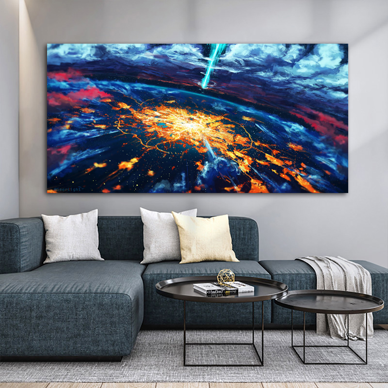 Space Universe Posters Canvas Painting Modern Home Decor Wall Art for Living Room Landscape Pictures Abstract Prints Cuadros