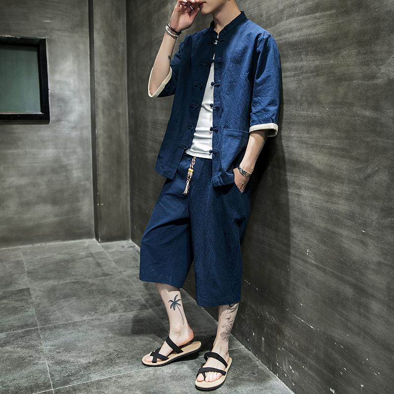 Men's Tracksuits Summer Linen T-shirt And Pants Men Chinese Style Tees Short Sleeve Tang Suit Sets Plus Size Vintage OversizeMen's, Dark gray
Men's Tracksuits Summer Linen T-shirt And Pants Men Chinese Style Tees Short Sleeve Tang Suit Sets Plus Size Vintage OversizeMen's, Dark gray