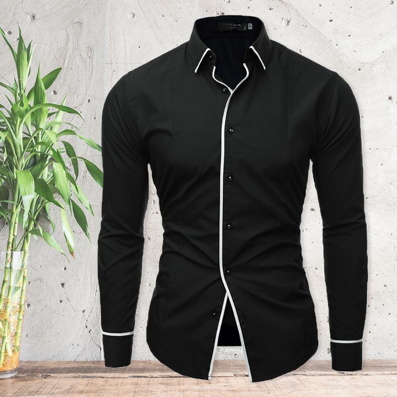 Men's Casual Shirts Leisure Lapel Youth Men Long Sleeves Solid Business Splicing Blouses Male Daily Shopping Work Cardigan TopsMen's, Dark blue
Men's Casual Shirts Leisure Lapel Youth Men Long Sleeves Solid Business Splicing Blouses Male Daily Shopping Work Cardigan TopsMen's, Dark blue