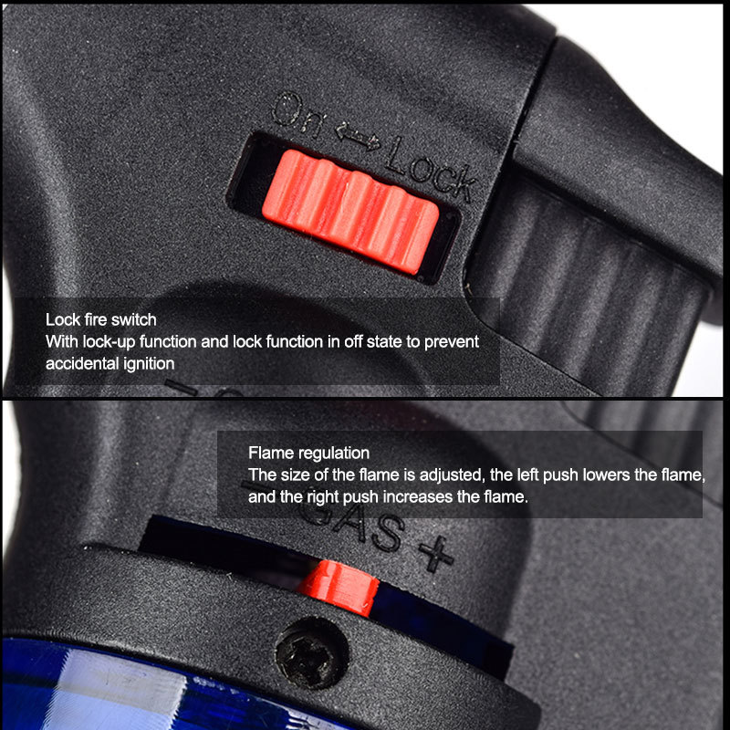 Lighter Torch Refillable Adjustable Flame Chef Cooking Torches BBQ Ignition Vintage Lighters Picnic Tool Dropshipping W260202