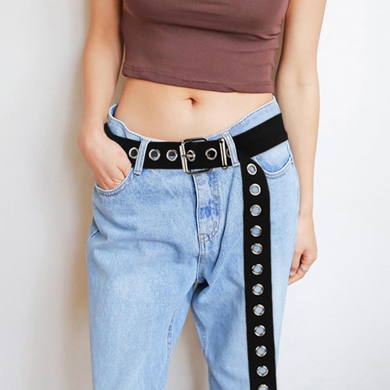 Belts BLA Casual Unisex Canvas Long Belt Alloy Double Row Hole Pin Buckle Waist Students Women Men Jeans Decoration Waistband Z10, Black
Belts BLA Casual Unisex Canvas Long Belt Alloy Double Row Hole Pin Buckle Waist Students Women Men Jeans Decoration Waistband Z10, Black