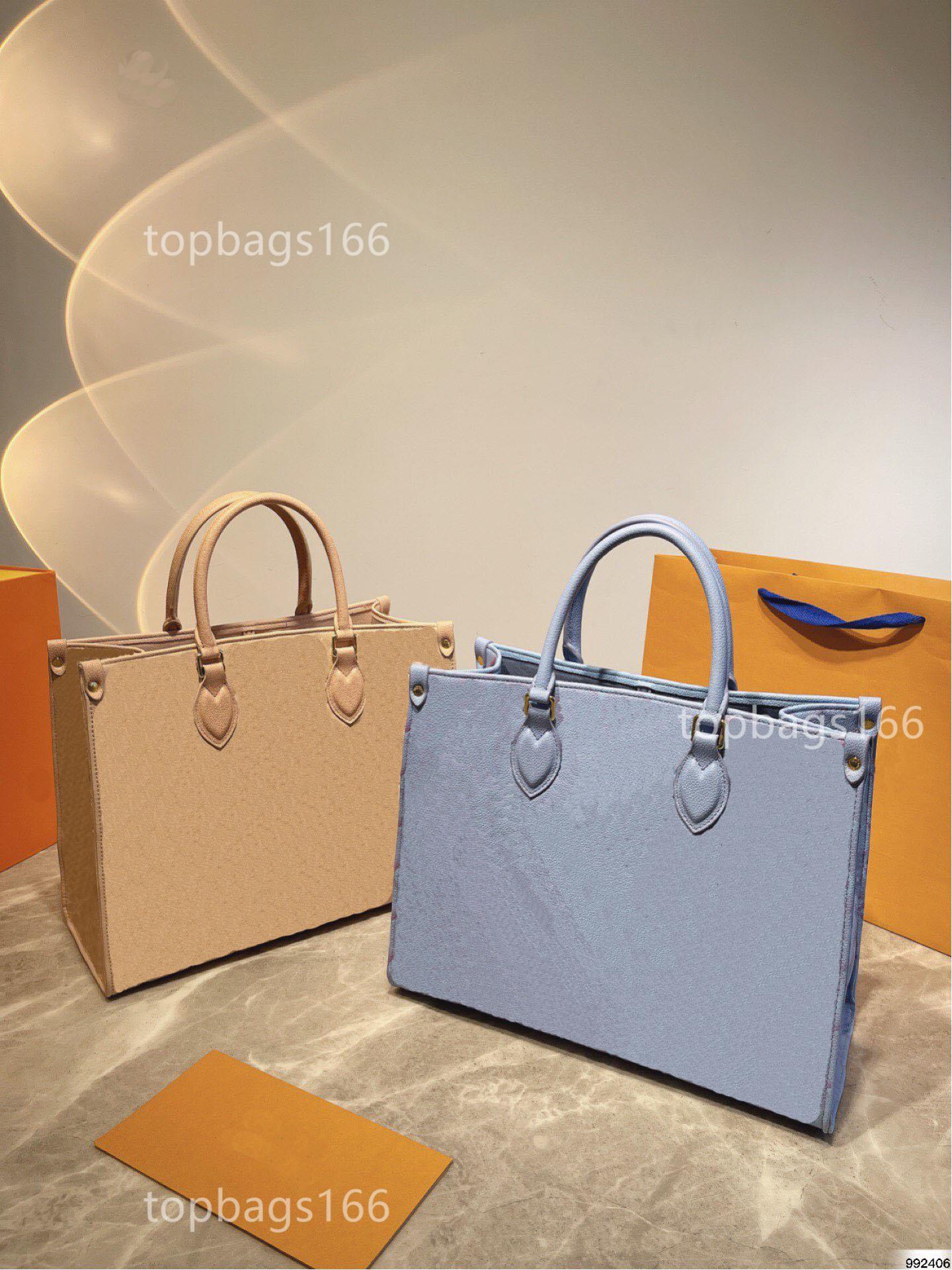 Counter same style colorful crossbody messenger package tote designer bag Onthego LOGO shopping package classic shoulder bag clutch handbag, Blue
Counter same style colorful crossbody messenger package tote designer bag Onthego LOGO shopping package classic shoulder bag clutch handbag, Blue