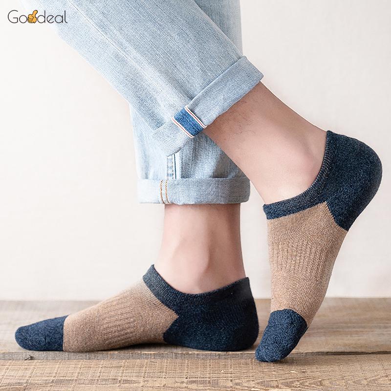 Men's Socks Goodeal Brand Fashion Happy Man Boat Non-slip Invisible Silicone Cotton Ankle Slippers Spring Summer Breathable Men Sock, Black 
Men's Socks Goodeal Brand Fashion Happy Man Boat Non-slip Invisible Silicone Cotton Ankle Slippers Spring Summer Breathable Men Sock, Black