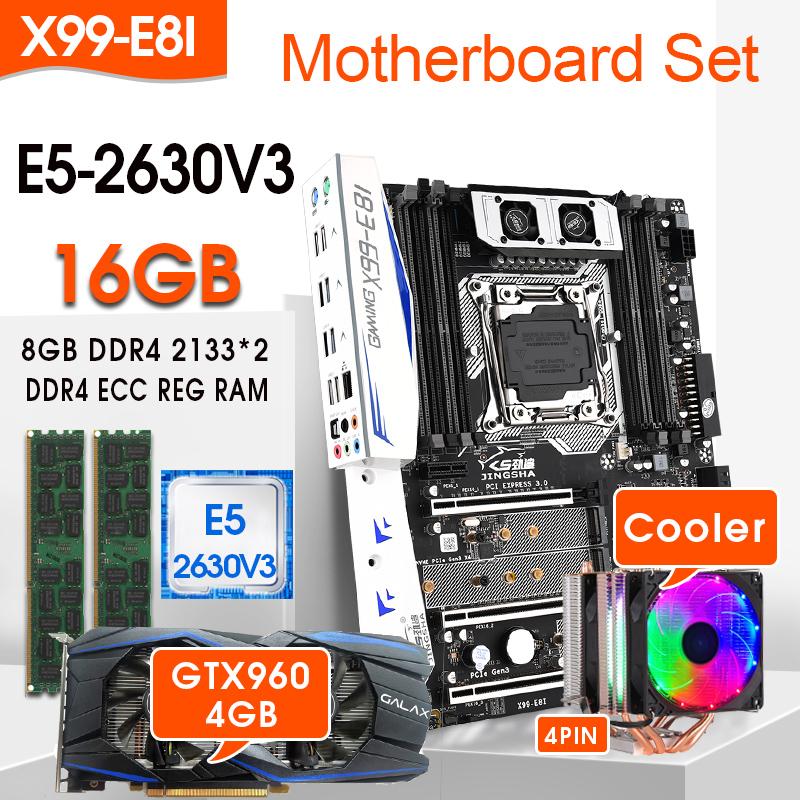 Motherboards E8I Motherboard Combos LGA2011-3 CPU E5 2630 V3 Processor 2pcs 8GB 2133 16GB ECC Memory With GTX960 4GB GPU And CoolerMotherboa
Motherboards E8I Motherboard Combos LGA2011-3 CPU E5 2630 V3 Processor 2pcs 8GB 2133 16GB ECC Memory With GTX960 4GB GPU And CoolerMotherboa