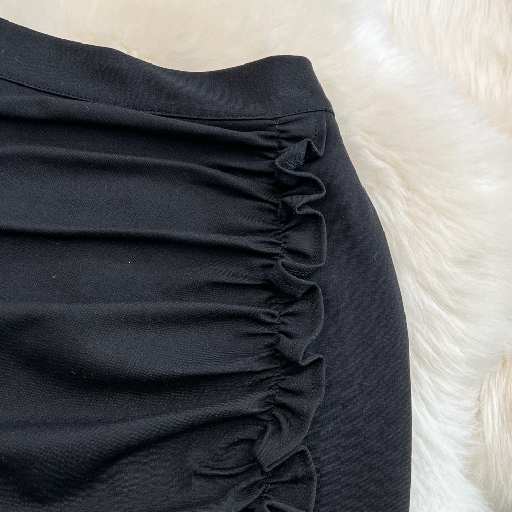 Summer new high waist bodycon tunic drapped style vent jag knee length pencil skirt plus size SMLXLXXL