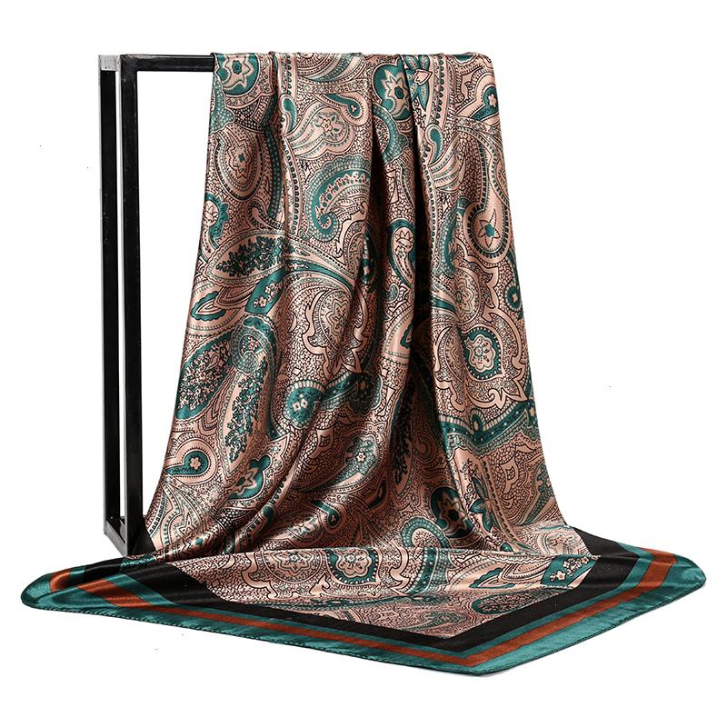90 90cm Luxury Brand Square Silk Scarf Women Satin Print Hijab Scarves Pareo Bandana Female Shawl Wrap Headband Foulard
90 90cm Luxury Brand Square Silk Scarf Women Satin Print Hijab Scarves Pareo Bandana Female Shawl Wrap Headband Foulard