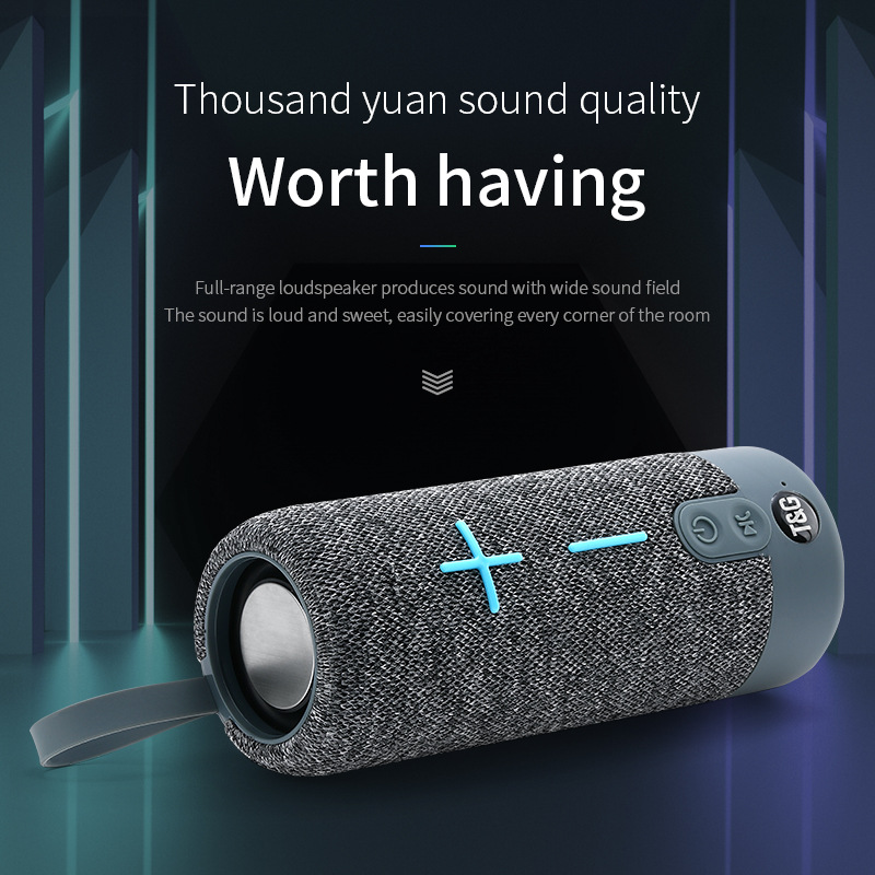 TG619 MAX 20W Portable Bluetooth Speaker Fabric Wireless Boombox Waterproof Outdoor Subwoofer Stereo Loudspeaker support TWS