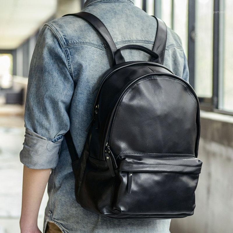 Backpack AETOO Leather Men's Business Leisure Travel College And Middle School Students Schoolbag Computer Bag
Backpack AETOO Leather Men's Business Leisure Travel College And Middle School Students Schoolbag Computer Bag