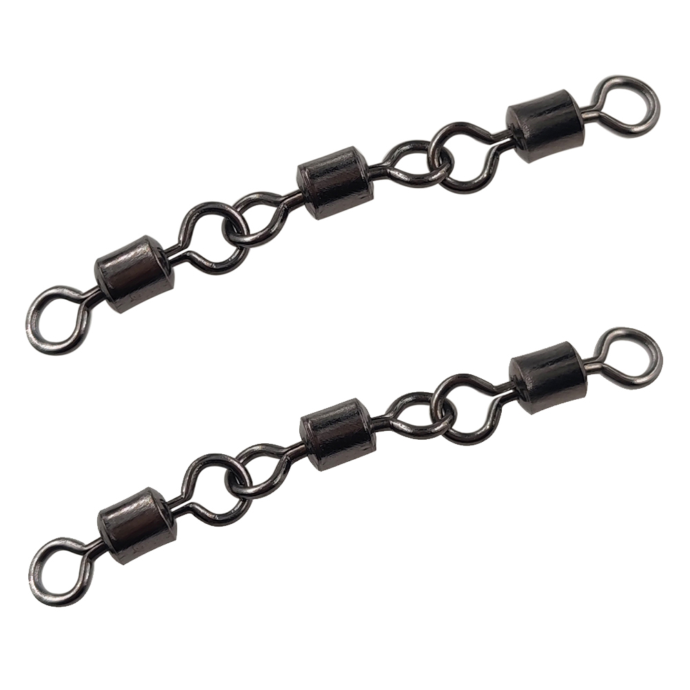 1000Pieces/lot 3 swivels fishing Triple Swivels Terminal Tackle