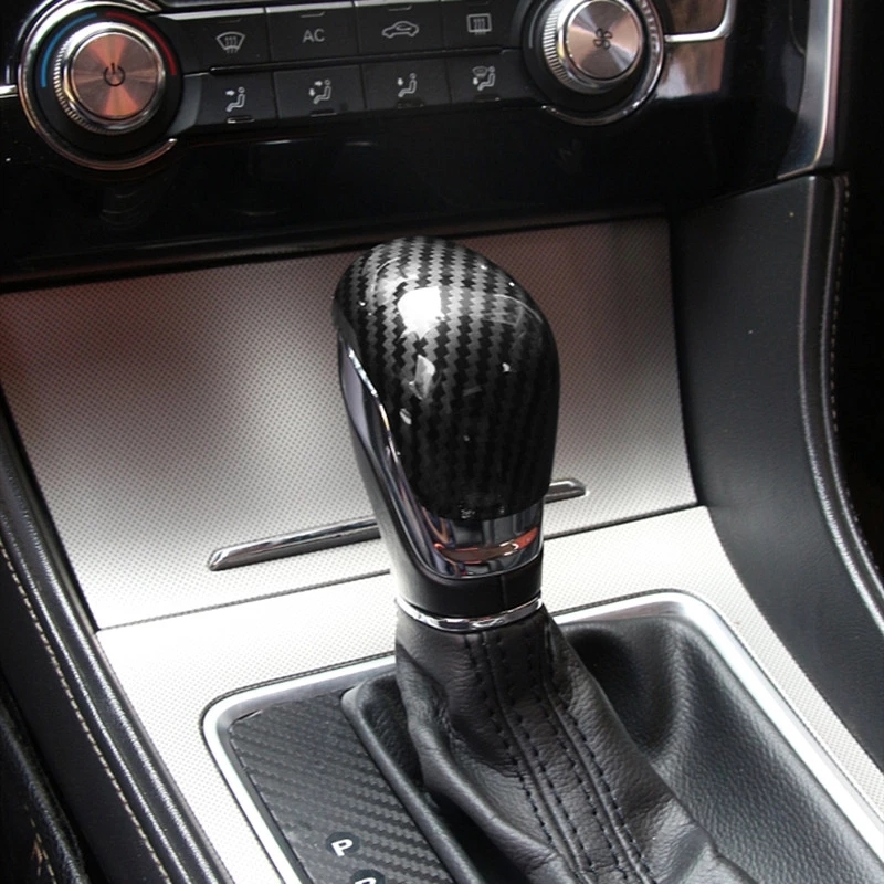 Modified Carbon Fiber Car Automatic Gear Cover For MG MG6 MG ZS Gear Handle Cover Styling Auto Interior Decoration Accessories