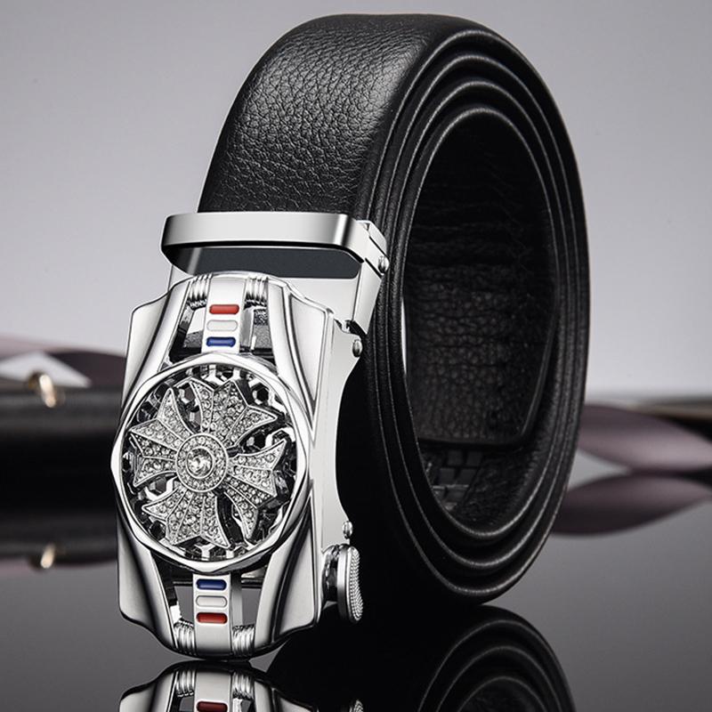 Belts Business Men's Belt Diamond Encrusted Sports Car Alloy Automatic Buckle Italian Soft Leather Lychee Pattern Men Casual BeltBelts, Gold
Belts Business Men's Belt Diamond Encrusted Sports Car Alloy Automatic Buckle Italian Soft Leather Lychee Pattern Men Casual BeltBelts, Gold