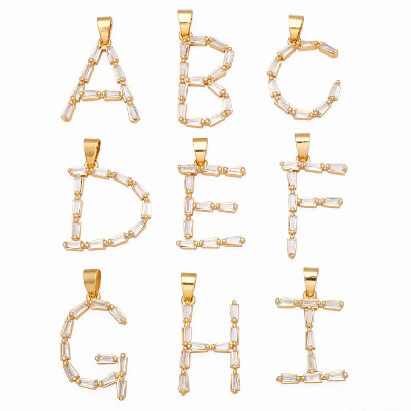 Pendant Necklaces Big CZ Letter Necklace DIY Copper Gold Plated Initial Alphabet Name Jewelry Making Colgante De Letra Pdta850Pendant
Pendant Necklaces Big CZ Letter Necklace DIY Copper Gold Plated Initial Alphabet Name Jewelry Making Colgante De Letra Pdta850Pendant