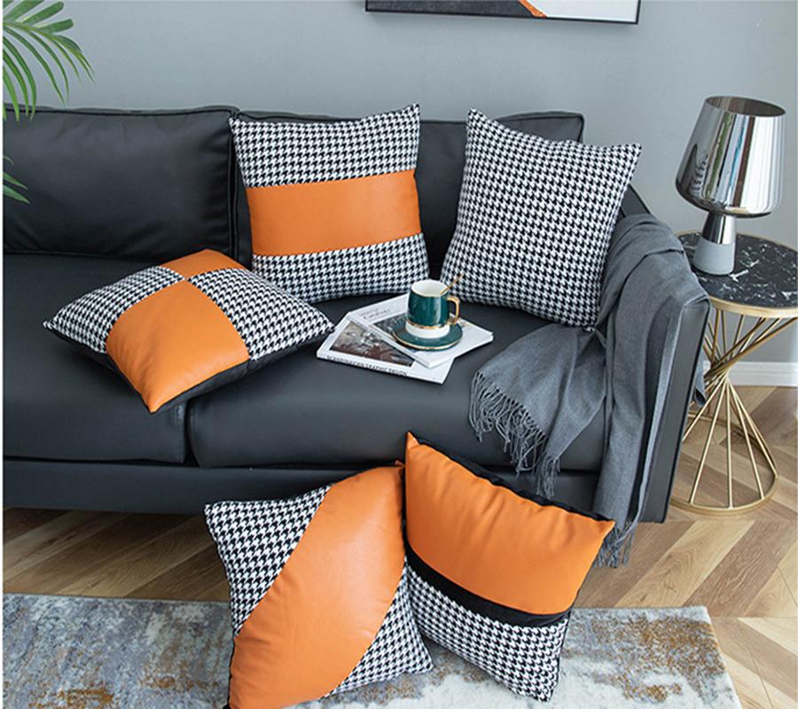 Cushion/Decorative Pillow Light Luxury Soft Leather Stitching Cushion Cover Geometric Print Decorative Covers For Sofa Home Backrest Case, 9-30x50cm pillowcase
Cushion/Decorative Pillow Light Luxury Soft Leather Stitching Cushion Cover Geometric Print Decorative Covers For Sofa Home Backrest Case, 9-30x50cm pillowcase