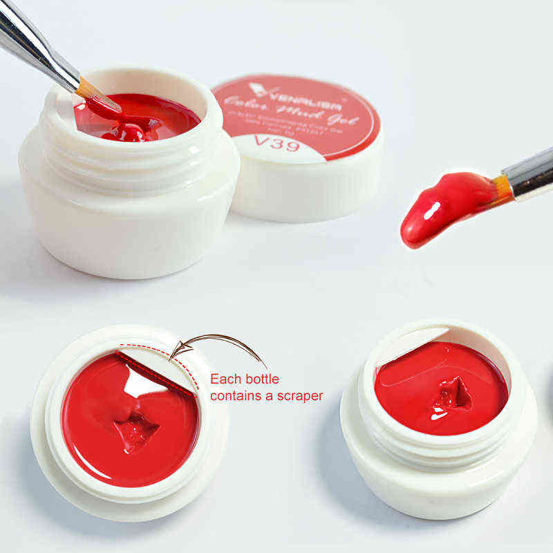 NXY Nail Gel Supply 5g Jar Thick Jelly Color Mud Full Coverage Paste Soak Off Uv Led Painting Varnish Gorgeous Kit 0328