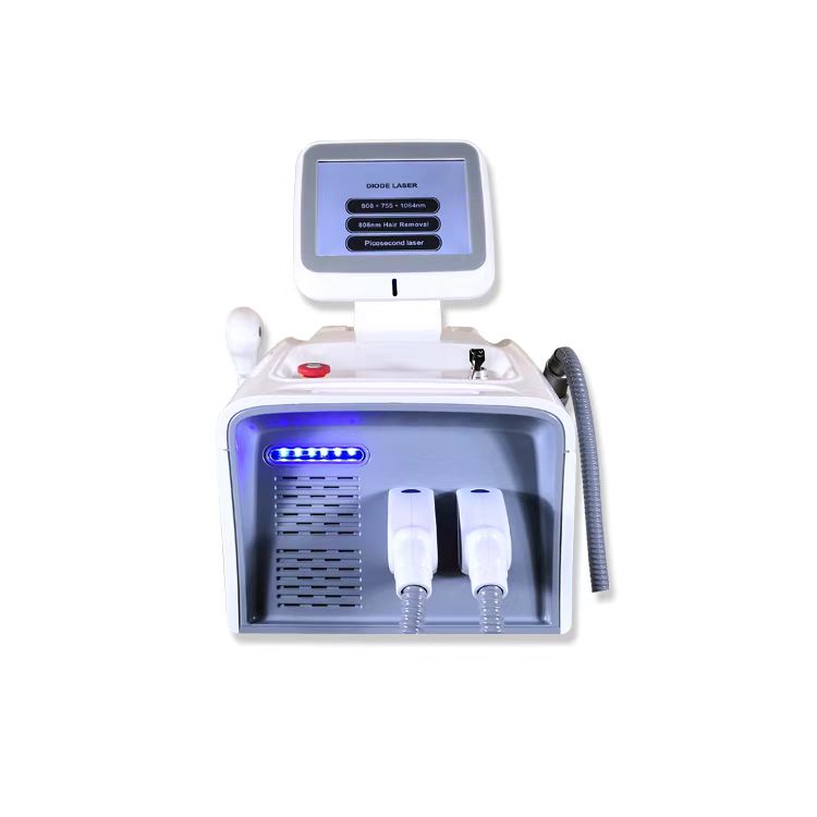 Portable 2 in 1 Multifunction diode laser 755nm 1064nm 808nm nd yag pico picosecond hair removal and tattoo removal beauty machine
Portable 2 in 1 Multifunction diode laser 755nm 1064nm 808nm nd yag pico picosecond hair removal and tattoo removal beauty machine