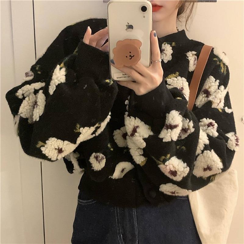 Women's Jackets Floral Vintage Crop Puff Sleeve Jacket Women Autumn Winter Clothes Korean Fashion Coats Female Tops Outwear 2022, Black
Women's Jackets Floral Vintage Crop Puff Sleeve Jacket Women Autumn Winter Clothes Korean Fashion Coats Female Tops Outwear 2022, Black