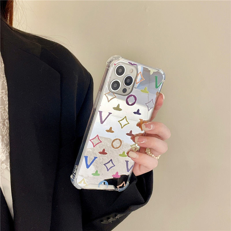 Luxury Designer Phone Case Mirror Classic Letter Print High Quality For iPhone 12 11 Pro Max 7 8 Plus Fashion Square Shockproof Phones Cases, Silver
Luxury Designer Phone Case Mirror Classic Letter Print High Quality For iPhone 12 11 Pro Max 7 8 Plus Fashion Square Shockproof Phones Cases, Silver