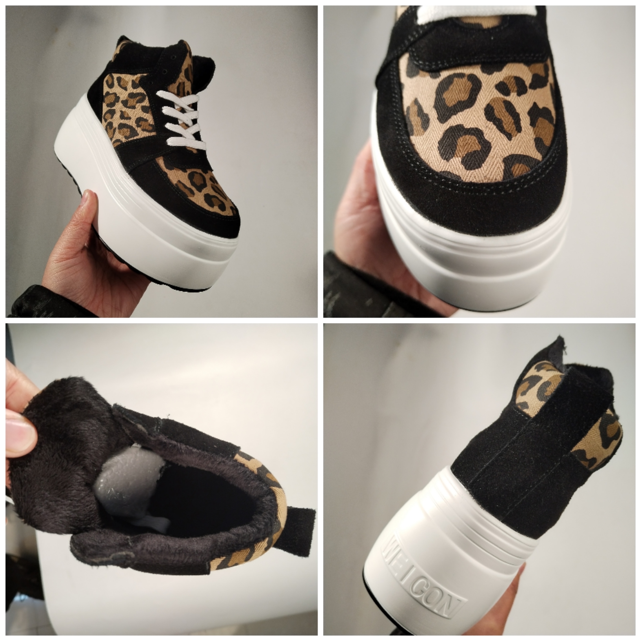 8cm Platform Wedge Sneakers Shoes Women High Top Leopard Print Women Casual Shoes Fashion Sneakers Spring Warm Fur Winter, Leopard no plush
8cm Platform Wedge Sneakers Shoes Women High Top Leopard Print Women Casual Shoes Fashion Sneakers Spring Warm Fur Winter, Leopard no plush
