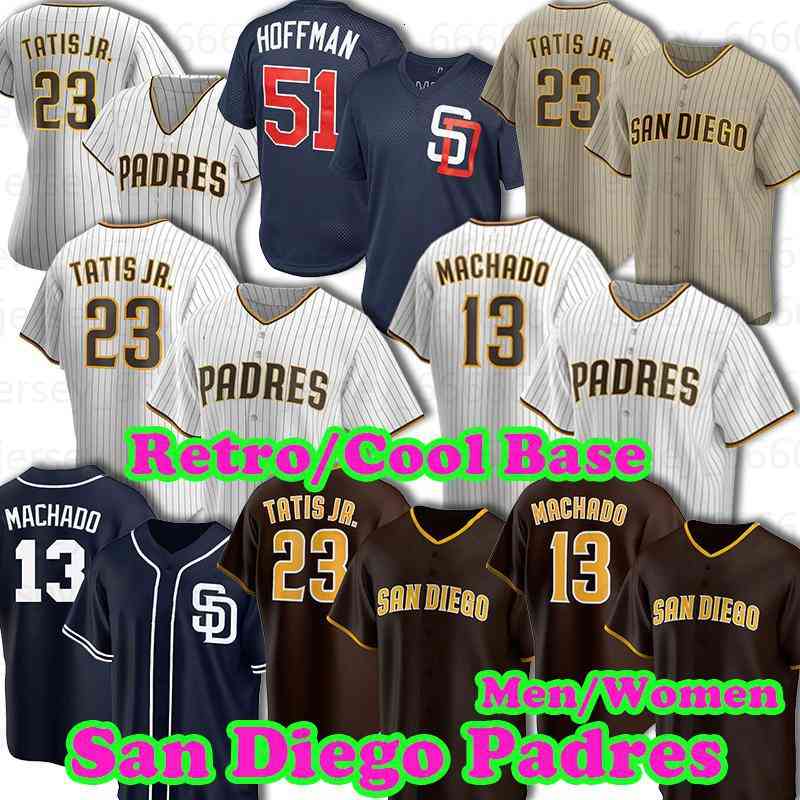 23 Fernando Tatis Jr. Jerseys Tony Gwynn Manny Machado San Diego Darvish Eric Hosmer Jurickson Profar Wil Myers Custom Baseball Jerseys