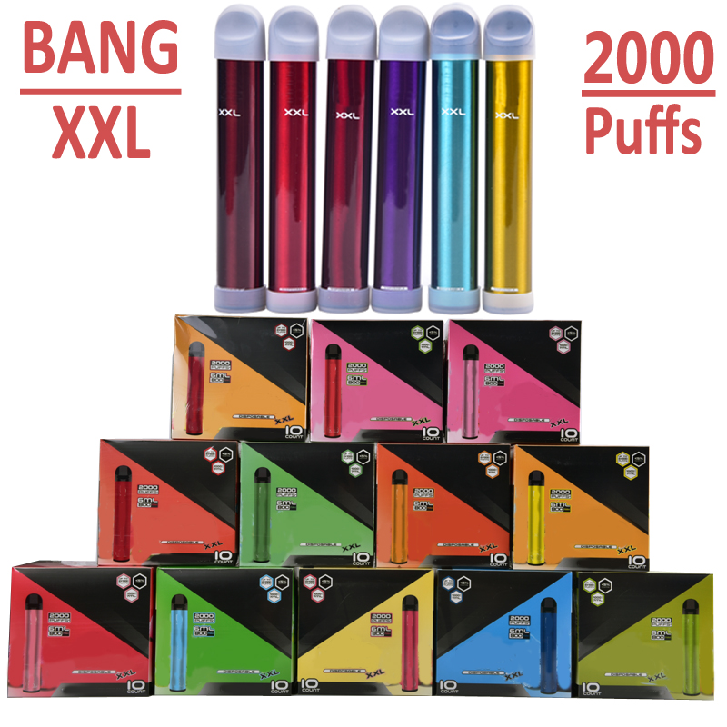 Bang XXL Disposable Vape Pen 2000 Puffs Electronic Cigarette 800mAh 6ml Device Extra Power E Cigarettes
Bang XXL Disposable Vape Pen 2000 Puffs Electronic Cigarette 800mAh 6ml Device Extra Power E Cigarettes