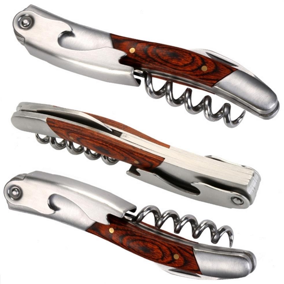 Laguiole style Wine Opener Stainless steel Corkscrew Waiters Bottle Can Openers Red Wood Christmas Kitchen Accessories Tools 20120238C
Laguiole style Wine Opener Stainless steel Corkscrew Waiters Bottle Can Openers Red Wood Christmas Kitchen Accessories Tools 20120238C