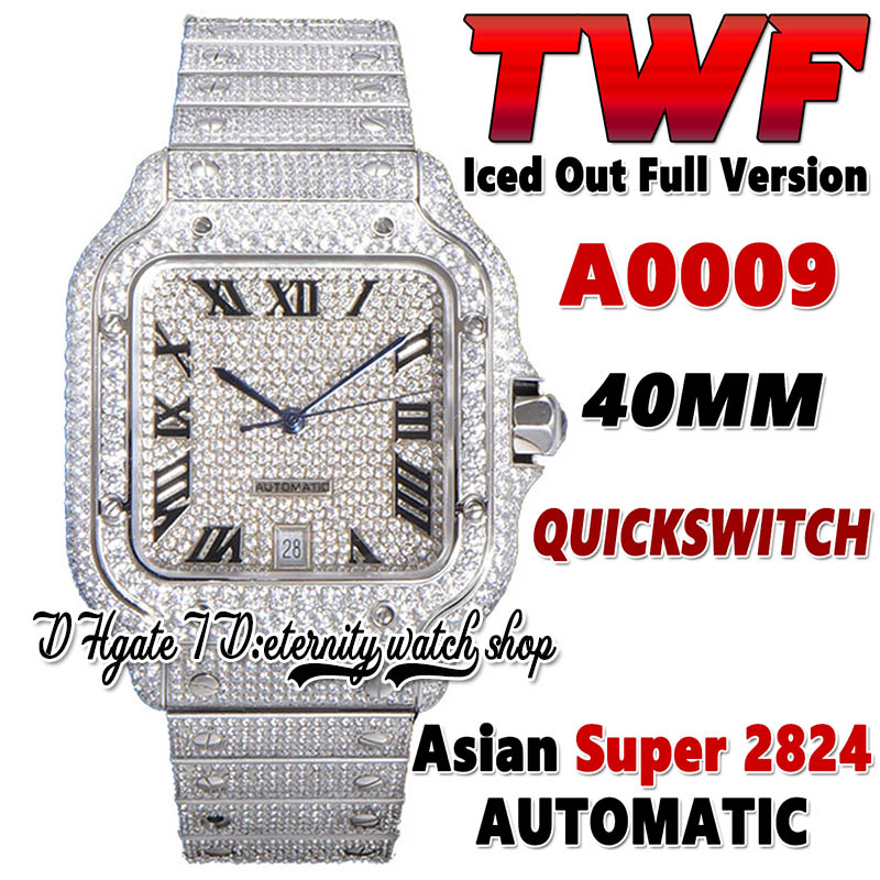 2022 TWF 4SA0005 Paved Diamonds ETA A2824 Automatic Mens Watch Fully Iced Out Diamond Roman Dial Quick Switch Steel Bracelet Super Edition 0009 eternity Watches, Watch waterproof production cost
2022 TWF 4SA0005 Paved Diamonds ETA A2824 Automatic Mens Watch Fully Iced Out Diamond Roman Dial Quick Switch Steel Bracelet Super Edition 0009 eternity Watches, Watch waterproof production cost