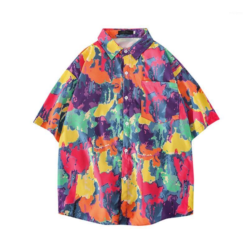 Summer Men's Shirt Tie-dye Gradient Dark Black Retro Hip-hop Fun Short-sleeved Loose Couple Flower Comfort Casual Shirts
Summer Men's Shirt Tie-dye Gradient Dark Black Retro Hip-hop Fun Short-sleeved Loose Couple Flower Comfort Casual Shirts