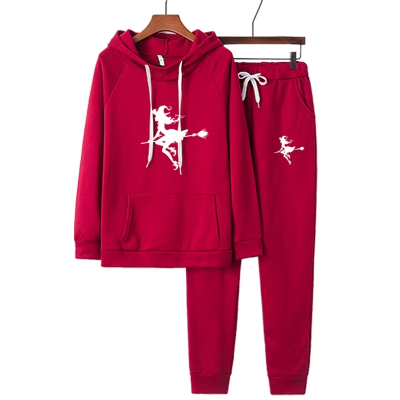 Flying Witch Women Two Piece Set Tracksuits TopPant Suits Hoodie Pullover Sweatshirt Pockets Ensemble Female Suit Plus Size 220813, Black
Flying Witch Women Two Piece Set Tracksuits TopPant Suits Hoodie Pullover Sweatshirt Pockets Ensemble Female Suit Plus Size 220813, Black